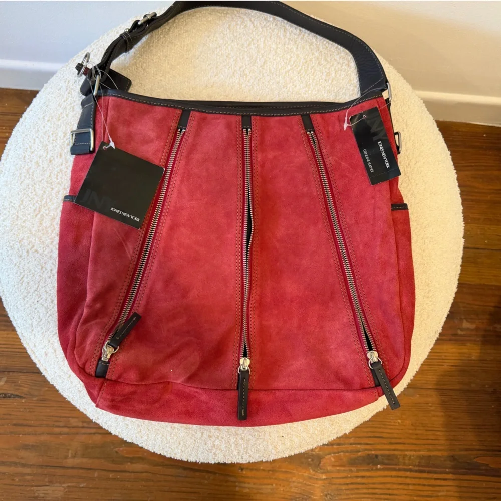 Jones New York red suede